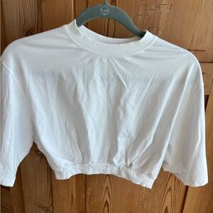 Khy White Cropped T-Shirt
